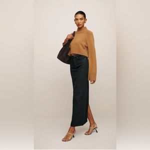 Reformation Daria Denim Ultra High Rise Maxi Skirt